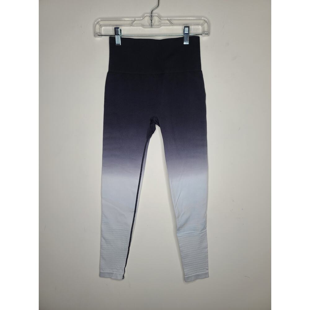 Zyia Active black white grey ombre workout leggings - XS